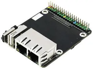 Mini Dual Gigabit Ethernet Mini-Computer Kit Designed for Raspberry Pi Compute Module 4 Mini Dual Gigabit Ethernet Mini-Computer Kit Designed for Raspberry Pi Compute Module 4