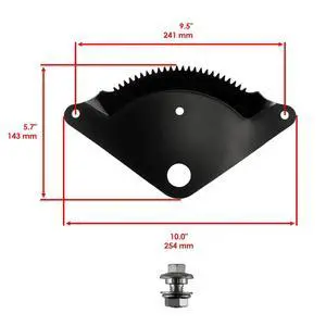 Steering Sector Gear Plate Kit for Craftsman 532194732 Compatible with Models for Lawn Tractor String Trimmer Use Steering Sector Gear Plate Kit for Craftsman 532194732 Compatible with Models for Lawn Tractor String Trimmer Use