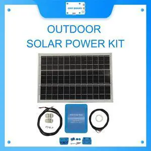 Outdoor Solar Power Kit - 10W Monocrystalline Panel + 12V / 5V Outputs Outdoor Solar Power Kit - 10W Monocrystalline Panel + 12V / 5V Outputs
