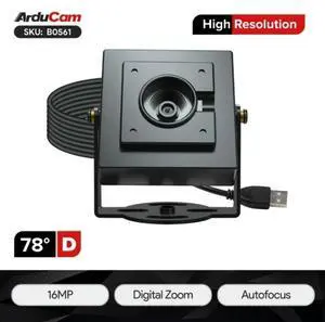 16MP AutoFocus USB2.0 UVC Camera, Full Sensor Coverage, Digital PTZ, Arducam ezBOX-Klarity 16MP AutoFocus USB2.0 UVC Camera, Full Sensor Coverage, Digital PTZ, Arducam ezBOX-Klarity