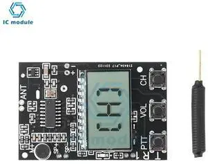 FM Walkie Talkie Circuit Board All-in-One Module FM Transmitter Receiver Module 7 Frequency 27-480MHz DC3.3-6V FM Walkie Talkie Circuit Board All-in-One Module FM Transmitter Receiver Module 7 Frequency 27-480MHz DC3.3-6V