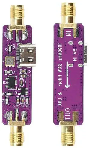 1090MHz ADS-B Active SAW Filter and LNA Low Noise Amplifier Module DC 5V Type C Interface TA1090EC+TQP3M900 1090MHz ADS-B Active SAW Filter and LNA Low Noise Amplifier Module DC 5V Type C Interface TA1090EC+TQP3M900