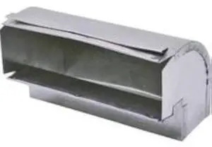 Aluminum HVAC Duct Pipe Elbow For Range Hood, 3-1/4 x 10-In Aluminum HVAC Duct Pipe Elbow For Range Hood, 3-1/4 x 10-In