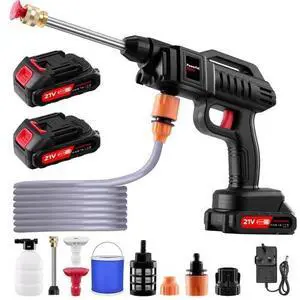 Cordless Portable Washer, Handheld Washer, Battery Operated Washer with 5M Elastic Hose for Car Home with Bucket Cordless Portable Washer, Handheld Washer, Battery Operated Washer with 5M Elastic Hose for Car Home with Bucket
