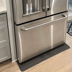 Refrigerator and Appliance Spill Floor Liner Mat, Drip Tray and Leak Catcher Mat, 37" x 8" Modern Heavy Duty Rubber (Slate Grey, 37" 1/2 L x 8" 1/2 D) Refrigerator and Appliance Spill Floor Liner Mat, Drip Tray and Leak Catcher Mat, 37" x 8" Modern Heavy Duty Rubber (Slate Grey, 37" 1/2 L x 8" 1/2 D)
