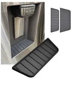 Refrigerator Drip Catcher Trays for Samsung Refrigerators, Exact Fit, Select Models (Slate Grey, 3") Refrigerator Drip Catcher Trays for Samsung Refrigerators, Exact Fit, Select Models (Slate Grey, 3")