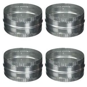 #246 6" Aluminum Duct Connector, 4 Pack #246 6" Aluminum Duct Connector, 4 Pack