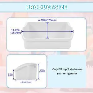 240324501 AP2115782 Replacement Refrigerator Door Bin Shelf Compatible with Frigidaire Kenmore Electrolux Refrigerator Replace for PS429766 240324505 1 PC White 240324501 AP2115782 Replacement Refrigerator Door Bin Shelf Compatible with Frigidaire Kenmore Electrolux Refrigerator Replace for PS429766 240324505 1 PC White