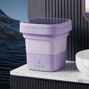 Portable Foldable Washer,Mini Washing Machine with Deep Cleaning Power-Ultra-Compact & Lightweight,Folds Flat for Easy Storage (Great for Camping,Apartments,and Gifts) Portable Foldable Washer,Mini Washing Machine with Deep Cleaning Power-Ultra-Compact & Lightweight,Folds Flat for Easy Storage (Great for Camping,Apartments,and Gifts)