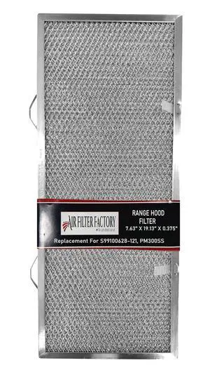 Replacement For S99100628-121, PM300SS Broan Grease Range Hood Filter 7.63 X 19.13 X 0.375 Inches Replacement For S99100628-121, PM300SS Broan Grease Range Hood Filter 7.63 X 19.13 X 0.375 Inches