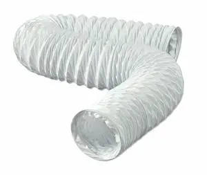 Lambro Industries 1309 4" x 8', White, Vinyl Vent Hose Lambro Industries 1309 4" x 8', White, Vinyl Vent Hose