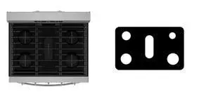 Custom Fit Premium Reusable Burner Liner for Whirlpool Gas Range Stove Protect Your Stovetop with this Splatter Guard Cover - WSGS5030SV Custom Fit Premium Reusable Burner Liner for Whirlpool Gas Range Stove Protect Your Stovetop with this Splatter Guard Cover - WSGS5030SV
