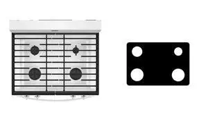 Custom Fit Premium Reusable Burner Liner for Whirlpool Gas Range Stove Protect Your Stovetop with this Splatter Guard Cover - WFGS3530RB Custom Fit Premium Reusable Burner Liner for Whirlpool Gas Range Stove Protect Your Stovetop with this Splatter Guard Cover - WFGS3530RB