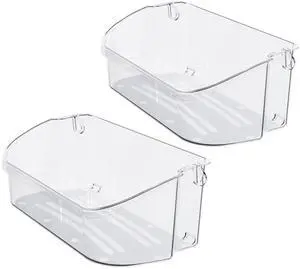 240356402 Refrigerator Door Bin Shelf Compatible with Frigidaire Refrigerator Door Shelf Clear Bin LFSS2612TF0 LFSS2612TE0 FFSS2615TE0 FFSS2615TS0 AP2549958 Replacement only (2Pcs Clear) 240356402 Refrigerator Door Bin Shelf Compatible with Frigidaire Refrigerator Door Shelf Clear Bin LFSS2612TF0 LFSS2612TE0 FFSS2615TE0 FFSS2615TS0 AP2549958 Replacement only (2Pcs Clear)