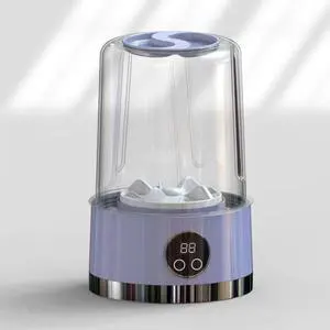 Underwear Washer, 2026 Upgraded Mini Washing Machine, Portable Rechargeable Cordless Mini Washing Machine Laundry Cup for Bra, Underwear, Socks, Baby Clothes and Camping RV Travel (Purple) Underwear Washer, 2026 Upgraded Mini Washing Machine, Portable Rechargeable Cordless Mini Washing Machine Laundry Cup for Bra, Underwear, Socks, Baby Clothes and Camping RV Travel (Purple)