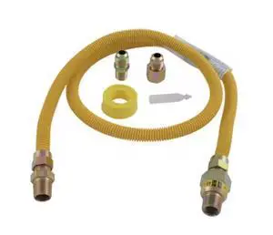 48-in 1/2-in Mip Inlet x 3/8-in Mip Outlet Stainless Steel Gas Appliance Installation Kit 48-in 1/2-in Mip Inlet x 3/8-in Mip Outlet Stainless Steel Gas Appliance Installation Kit