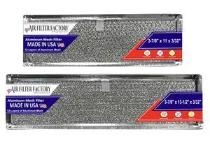 Grease Filter S97009787 Replacement For Broan 97009787, 1172545 Aluminum Mesh Downdraft Filters Stove Vent Screens 2-Pack Grease Filter S97009787 Replacement For Broan 97009787, 1172545 Aluminum Mesh Downdraft Filters Stove Vent Screens 2-Pack