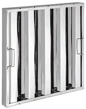 Commercial Hood Filter 26-Gauge Stainless Steel, Silver 16"H x 16"W x 2"T | Restaurants, Bars, Steakhouses, Grills | (#32L-126) Commercial Hood Filter 26-Gauge Stainless Steel, Silver 16"H x 16"W x 2"T | Restaurants, Bars, Steakhouses, Grills | (#32L-126)