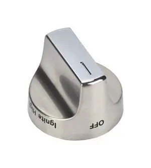 W11122880 Genuine OEM Range Surface Burner Knob, Stainless Replacement Part - Replaces W10862482 W11122880 Genuine OEM Range Surface Burner Knob, Stainless Replacement Part - Replaces W10862482