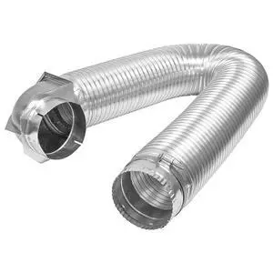 084718 All Metal SAF-T Single Elbow Dryer Vent Duct Kit, UL Listed, 4" Diameter x 8' Length, Silver 084718 All Metal SAF-T Single Elbow Dryer Vent Duct Kit, UL Listed, 4" Diameter x 8' Length, Silver