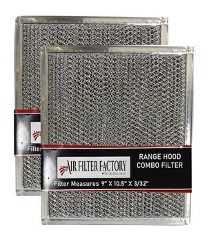 Range Hood Combo Filter WB02X10700 Replacement 2-Pack | GE compatible WB02X10700 combo filter 2-pack. 9" x 10.5" x 0.09". Dual-layer charcoal & aluminum. Disposable, do not wash Range Hood Combo Filter WB02X10700 Replacement 2-Pack | GE compatible WB02X10700 combo filter 2-pack. 9" x 10.5" x 0.09". Dual-layer charcoal & aluminum. Disposable, do not wash