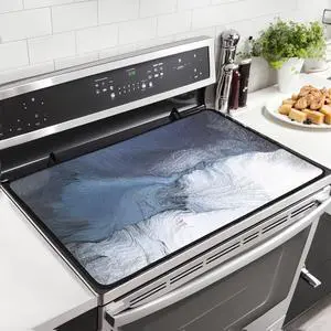 Black Blue Grey White Stove Top Covers for Electric Stove Royal Gray Modern Art Abstract Glass Top Gas Stove Pad Heat Resistant Range Cooktop Mat for Kitchen 28"x20" Black Blue Grey White Stove Top Covers for Electric Stove Royal Gray Modern Art Abstract Glass Top Gas Stove Pad Heat Resistant Range Cooktop Mat for Kitchen 28"x20"