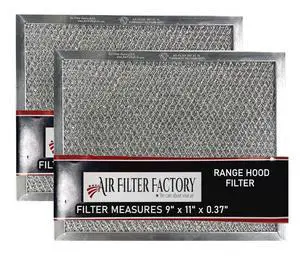 9 x 11 x 0.37 Range Hood Aluminum Mesh Grease Vent Stove Filter 2-Pack 9 x 11 x 0.37 Range Hood Aluminum Mesh Grease Vent Stove Filter 2-Pack