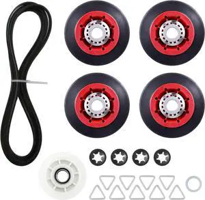 Dryer Repair Kit Replacement For Maytag MEDX600XW0, Maytag 5000 series 3000 series 2000 series, Maytag Bravos Quiet Series 300 With Roller, Belt & Pulley Etc Dryer Repair Kit Replacement For Maytag MEDX600XW0, Maytag 5000 series 3000 series 2000 series, Maytag Bravos Quiet Series 300 With Roller, Belt & Pulley Etc