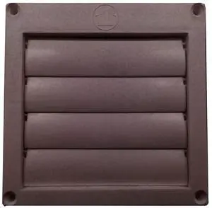 Builders Best 111545 PML320 Louvered Face Plate Brown Builders Best 111545 PML320 Louvered Face Plate Brown