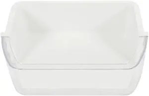 DA97-12935A Refrigerator Door Shelf Bin Compatible with Samsung Refrigerator Freezer Door Bin Replacement only Clear+White DA97-12935A Refrigerator Door Shelf Bin Compatible with Samsung Refrigerator Freezer Door Bin Replacement only Clear+White