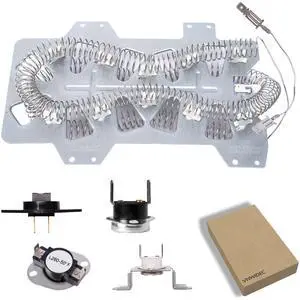 Dryer Heating Element Kit for Samsung DV40J3000EW DV48H7400EW DV40J3000EW | Fits DV40J3000EW, DV40J3000EW/A2, DV203AEW/XAA, DV206AES/XAA, DV209AEW/XAA includes thermostat, thermal fuse and thermistor Dryer Heating Element Kit for Samsung DV40J3000EW DV48H7400EW DV40J3000EW | Fits DV40J3000EW, DV40J3000EW/A2, DV203AEW/XAA, DV206AES/XAA, DV209AEW/XAA includes thermostat, thermal fuse and thermistor