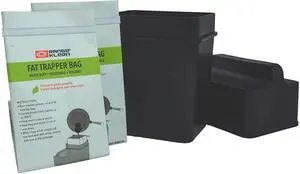 Grease Container for Kitchen 600-02 Trap the Grease Grease Keeper System w/ 2 Fat Trapper Refill Bags + Kitchen Grease Container Grease Container for Kitchen 600-02 Trap the Grease Grease Keeper System w/ 2 Fat Trapper Refill Bags + Kitchen Grease Container