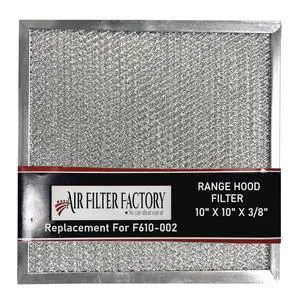 Replacement For Rangaire F610-002 Aluminum Mesh Grease Range Hood Filter 10 X 10 X 3/8 Inches Replacement For Rangaire F610-002 Aluminum Mesh Grease Range Hood Filter 10 X 10 X 3/8 Inches