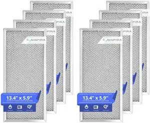 WB06X10596 6802A AP AP5617368 Microwave Replacement Grease Filter 13.4" x 5.9" for GE Whirlpool Maytag Samsung Microwave Range Hood, 8 Packs WB06X10596 6802A AP AP5617368 Microwave Replacement Grease Filter 13.4" x 5.9" for GE Whirlpool Maytag Samsung Microwave Range Hood, 8 Packs
