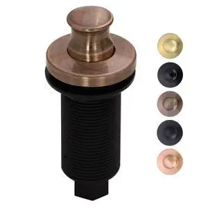 Antique Copper Garbage Disposal Air Switch Kit with Sink Top Waste Disposal On/Off Push Button with Brass Cover and Plastic, 2-1/2" Max Countertop Thickness (AK79002-AC) Antique Copper Garbage Disposal Air Switch Kit with Sink Top Waste Disposal On/Off Push Button with Brass Cover and Plastic, 2-1/2" Max Countertop Thickness (AK79002-AC)
