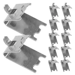 12pcs Freezer Shelf Clips Metal Shelf Clip for Refrigerator, Freezer Cooler Bracket Support for Square Slotted Pilaster Pegs for Shelves 12pcs Freezer Shelf Clips Metal Shelf Clip for Refrigerator, Freezer Cooler Bracket Support for Square Slotted Pilaster Pegs for Shelves