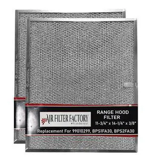 Grease Filter 99010299, BPS1FA30 Replacement For Broan Nutone Allure 30" Range Hood Aluminum Mesh BPS2FA30 11-3/4" X 14-1/4" X 3/8" Kitchen Exhaust Grease FIlters 2-Pack Grease Filter 99010299, BPS1FA30 Replacement For Broan Nutone Allure 30" Range Hood Aluminum Mesh BPS2FA30 11-3/4" X 14-1/4" X 3/8" Kitchen Exhaust Grease FIlters 2-Pack