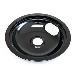 W10290350 8" Black Porcelain Drip Pan W10290350 8" Black Porcelain Drip Pan