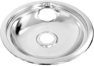 Stove 8" Chrome Drip Bowl Pan fits Whirlpool Crosley WPW10196405 AP6016814 W10196405 Stove 8" Chrome Drip Bowl Pan fits Whirlpool Crosley WPW10196405 AP6016814 W10196405