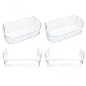 UPGRADED Appliance 2 x 240356402 & 2 x 240323002 Refrigerator Door Shelf Replacement Bin Compatible with Frigidaire Replacement Parts, Refrigerator Shelf UPGRADED Appliance 2 x 240356402 & 2 x 240323002 Refrigerator Door Shelf Replacement Bin Compatible with Frigidaire Replacement Parts, Refrigerator Shelf
