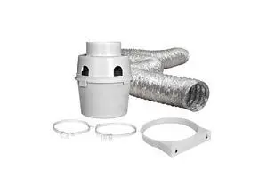 TDIDVKZW Indoor Dryer Vent Kit with 4" x 5' Duct TDIDVKZW Indoor Dryer Vent Kit with 4" x 5' Duct