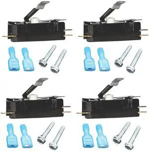 279347 Door Switch - Compatible with Whirlpool Maytag Roper, kenmore Replaces AP5985146, PS11723153, W10569603, 3406107, 3405100, 26000279347, W10820036VP, WPW10569603, W10820036 (4-Pack) 279347 Door Switch - Compatible with Whirlpool Maytag Roper, kenmore Replaces AP5985146, PS11723153, W10569603, 3406107, 3405100, 26000279347, W10820036VP, WPW10569603, W10820036 (4-Pack)