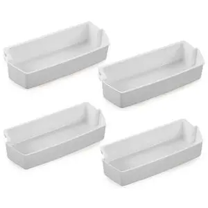 4Pcs White Refrigerator Shelf Bin Compatible with Roper, Kitchenaid, Kirkland, Kenmore and Whirlpool 1156713, 2187172, 2187172K, 2187194, 2187194K, AP3853103, PS328468, PS986890 4Pcs White Refrigerator Shelf Bin Compatible with Roper, Kitchenaid, Kirkland, Kenmore and Whirlpool 1156713, 2187172, 2187172K, 2187194, 2187194K, AP3853103, PS328468, PS986890