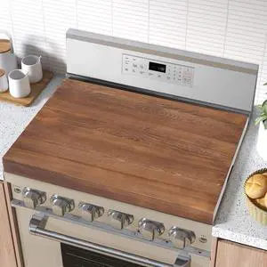 Noodle Board Stove Covers with Handles, Wood Stove Top Covers for Electric Stove Gas Stove, 29.5 x 22 Inch Wooden Decorative Rustic Kitchen Serving Tray for Range Stovetop Cooktop (Walnut Color) Noodle Board Stove Covers with Handles, Wood Stove Top Covers for Electric Stove Gas Stove, 29.5 x 22 Inch Wooden Decorative Rustic Kitchen Serving Tray for Range Stovetop Cooktop (Walnut Color)