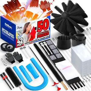 42FT Dryer Vent Cleaner Kit 50Pcs - Lint Remover Brush Vacuum Tools | Dryer Vent Brush Kit, Omnidirectional Lint Vacuum Attachment & Lint Trap Brush Clean Hard-to-Reach Areas, Remove Hidden Lint 42FT Dryer Vent Cleaner Kit 50Pcs - Lint Remover Brush Vacuum Tools | Dryer Vent Brush Kit, Omnidirectional Lint Vacuum Attachment & Lint Trap Brush Clean Hard-to-Reach Areas, Remove Hidden Lint