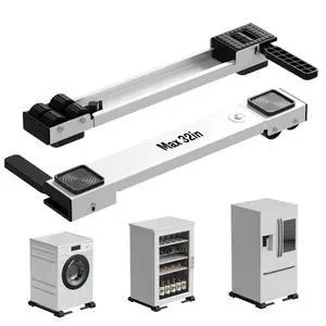 Appliance Rollers Heavy Duty,Newest Extendable Appliance Sliders,Liftable Washing Machine Base,Easily Move Washer and Dryer Machines,Refrigerators,Furniture-White Appliance Rollers Heavy Duty,Newest Extendable Appliance Sliders,Liftable Washing Machine Base,Easily Move Washer and Dryer Machines,Refrigerators,Furniture-White