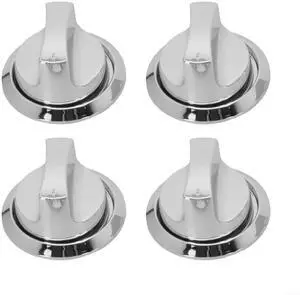 Grill Parts Replacement Parts Grill Control Knob Electroplated Knob Accessories For Gas Grills Easy Installation And Reliable Performance,4Pcs(With base) Grill Parts Replacement Parts Grill Control Knob Electroplated Knob Accessories For Gas Grills Easy Installation And Reliable Performance,4Pcs(With base)