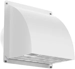 4 Inch Dryer Vent Cover Outside with Removable Screen, White | Metal Exterior Wall Vent, Cushioned Non-Return Flap, Easy To Clean, Ideal for House, Range Hood, AC, Opening Diameter: 3.81" 4 Inch Dryer Vent Cover Outside with Removable Screen, White | Metal Exterior Wall Vent, Cushioned Non-Return Flap, Easy To Clean, Ideal for House, Range Hood, AC, Opening Diameter: 3.81"