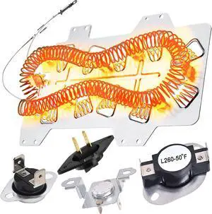 2026 UPGRADE Dryer Heating Element for Samsung dv42h5000ew/a3 dv45h7000ew/a2 dv48h7400ew/a2 DC47-00019A Dryer Heating Element DC47-00018A Thermostat DC47-00016A DC32-00007A DC96-00887A Thermal fuse 2026 UPGRADE Dryer Heating Element for Samsung dv42h5000ew/a3 dv45h7000ew/a2 dv48h7400ew/a2 DC47-00019A Dryer Heating Element DC47-00018A Thermostat DC47-00016A DC32-00007A DC96-00887A Thermal fuse