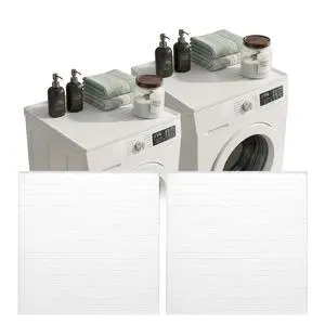2PC Washer And Dryer Topper Protector Mat 25"x25" Washing Machine Top Cover | Silicone Non-Slip Waterproof Washer and Dryer Covers For The Top Load, Dust Guard, Laundry Cover Top (Opal /White) 2PC Washer And Dryer Topper Protector Mat 25"x25" Washing Machine Top Cover | Silicone Non-Slip Waterproof Washer and Dryer Covers For The Top Load, Dust Guard, Laundry Cover Top (Opal /White)